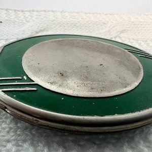 Antique Old Vintage 1920's Art Deco Beauty Powder Rouge Mirror Compact
